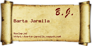 Barta Jarmila névjegykártya
