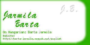 jarmila barta business card